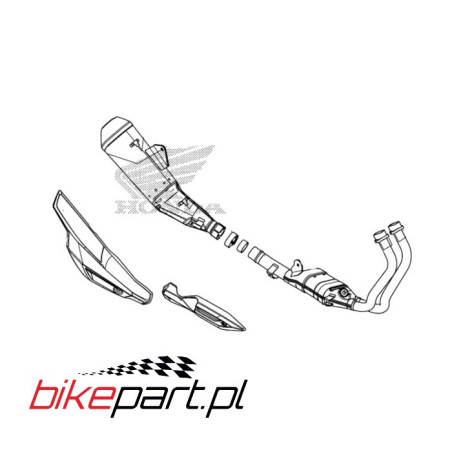 HONDA CB500F CB500X KRYT VÝFUKU 18180MJWJ40ZA